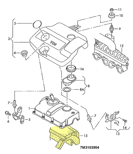 Motorabdeckung Schallschutz 7M3103954