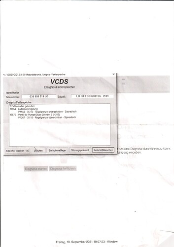 Sharan Fehlerspeicher Ladedruckregelung etc. 12.2021