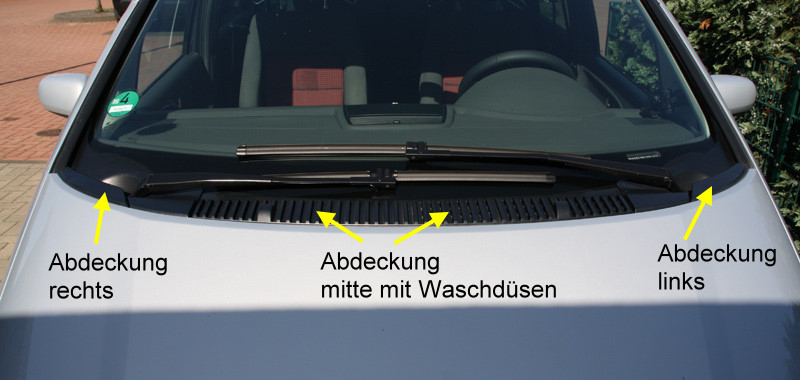 Auto-Frontscheibe Mit Doppeltem Kreis Kann Gefaltet Und Verstaut