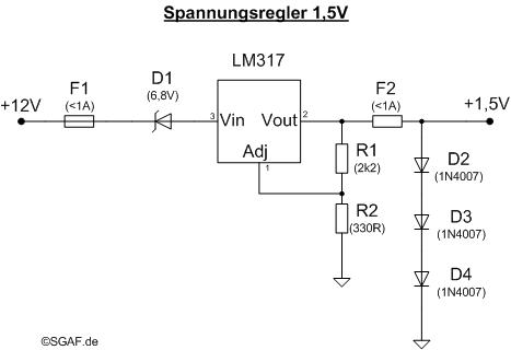 Spannungsregler 1,5V - Version 2 - Alles Mögliche - Sharan Galaxy